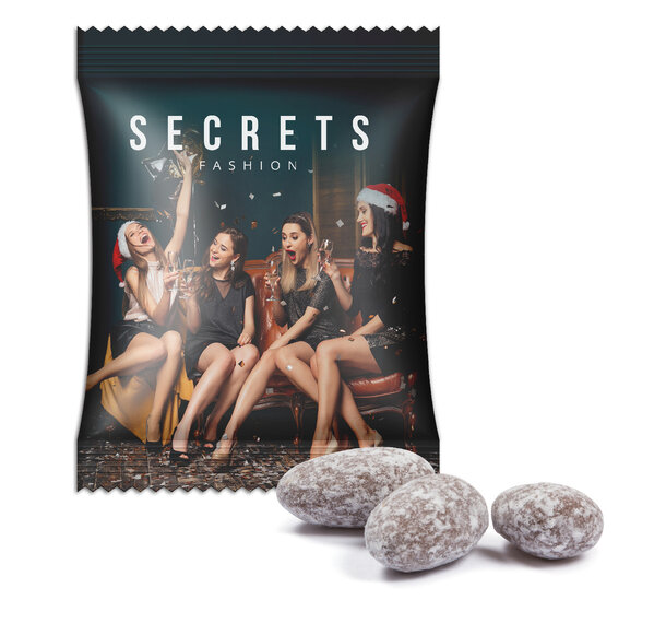 Christmas Almonds in Advertising Bag