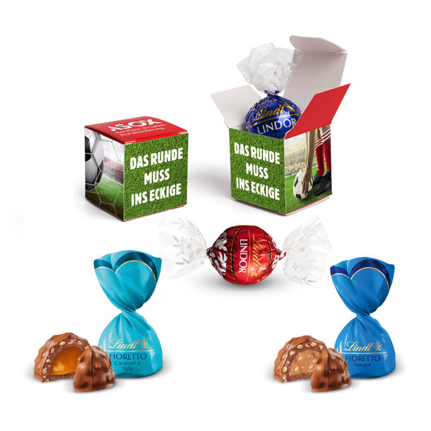 Lindt in personalized carton cube