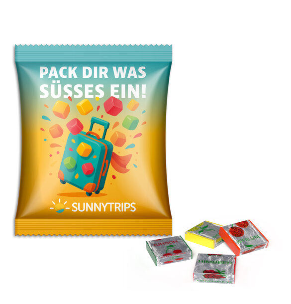 Fruit Toffees in advertising bag