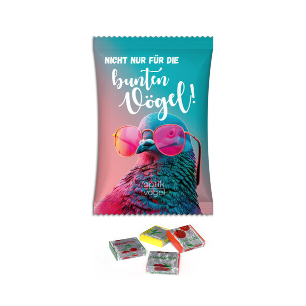 Fruit Toffees in advertising bag