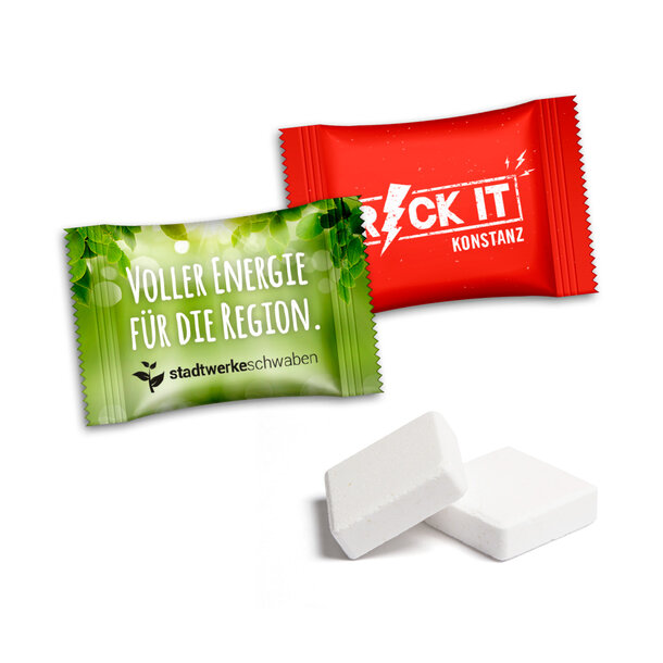 Dextrose cube in flow pack