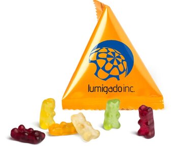 Mini tetrahedron Jelly bears vegan