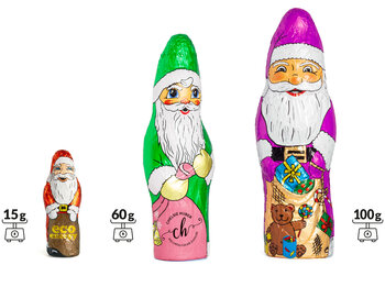 Personalized Chocolate Santa Claus