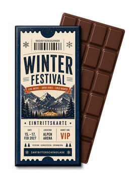 Belgian Chocolate Bar individual Wrapper
