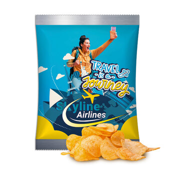 Jo Chips im Werbetütchen