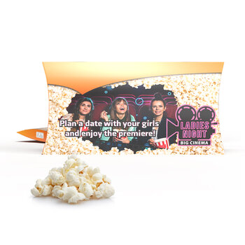 Mikrowellen-Popcorn in Werbekartonage