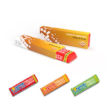 Tony\'s Chocolonely Bar in advertising slipcase