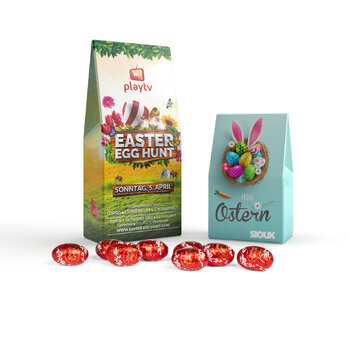 Lindt Lindor Easter eggs in block bottom carton