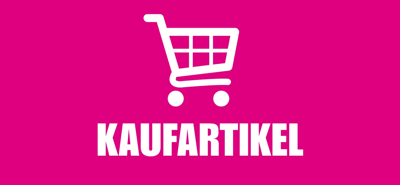 Kaufartikel mit Einkaufswagensymbol